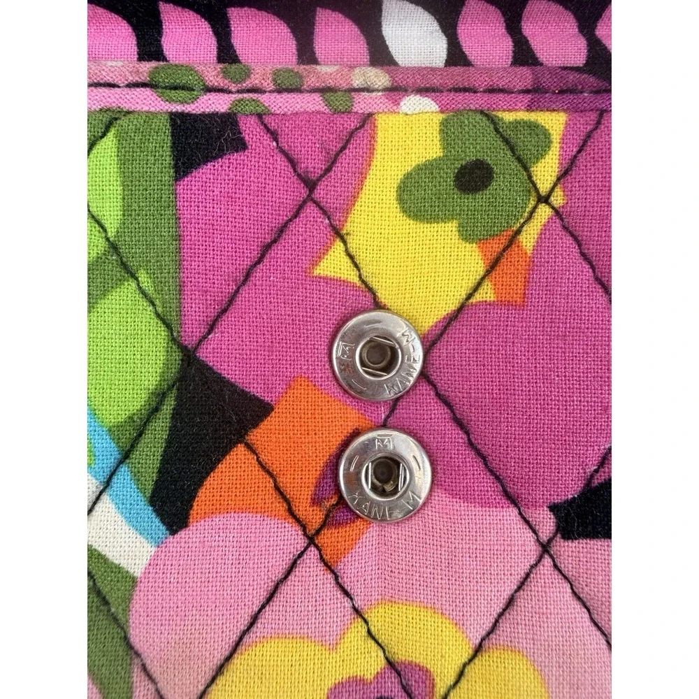 Vera Bradley Va Va Bloom Euro Wallet Trifold Quilted Floral Organizer - Picture 8 of 11